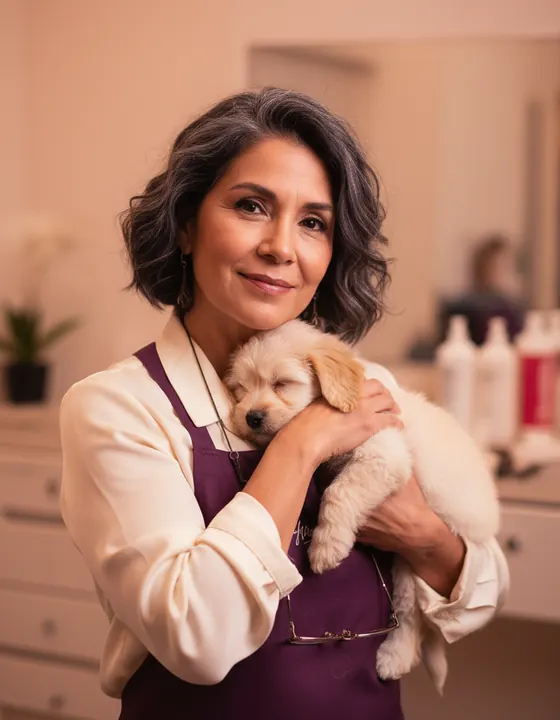 Luz, mayores y cachorros